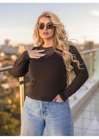 Женская кофточка с декольте сетка Fashion Girl (362744722)