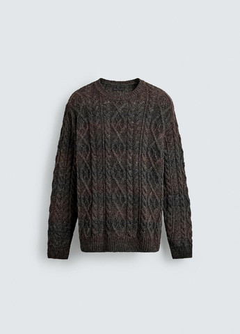 Черный зимний свитер Zara