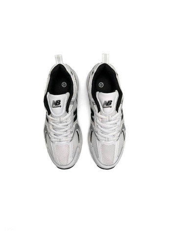 Білі осінні кросівки жіночі, вьетнам New Balance 530 White Silver Black