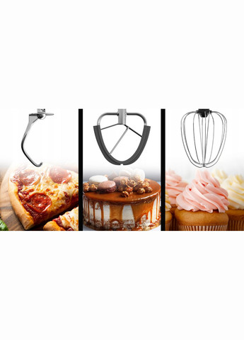 Тістоміс міксер планетарний 2200W Silver Maltec (340072994)