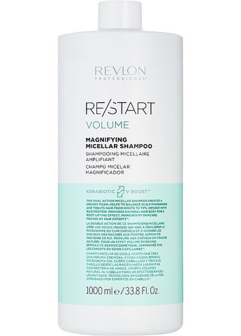 Шампунь для об’єму волосся Restart Volume Magnifying Micellar Shampoo 1000ml (845511-77635) Revlon Professional (368633645)