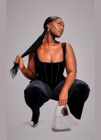 Комбинезон PrettyLittleThing чёрный