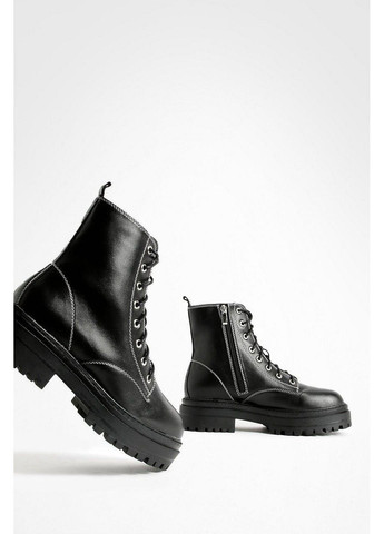 Осенние ботинки Boohoo из искусственной кожи