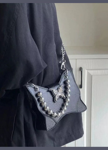 Женская сумка бабочка кросс-боди черная No Brand (313235533)