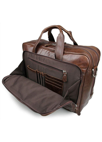 Сумка мужская для ноутбука 17 дюймов 43*30.5*15 см коричневая 14371 Vintage (362418545)
