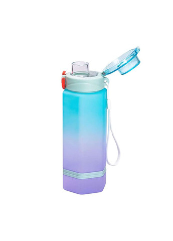 Пляшка для води Keep Going 650 мл з ремінцем, блакитний Yiwu HP-14-47BL No Brand (360481750)