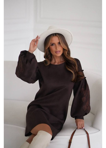 Коричнева сукня, колір коричневий Fashion