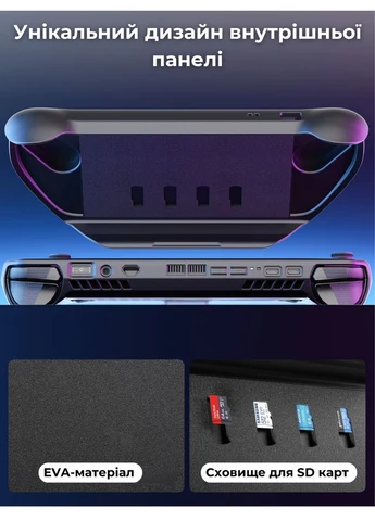 Чехол PC0111 Basic Set для ROG Ally & ROG Ally X (Черный) с подставкой и слотами для SD-карт Jsaux (395899090)