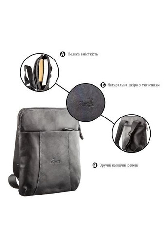 Сумка Из винтажной кожи Черная (11177) Shvigel З вінтажної шкіри Чорна (358066939)