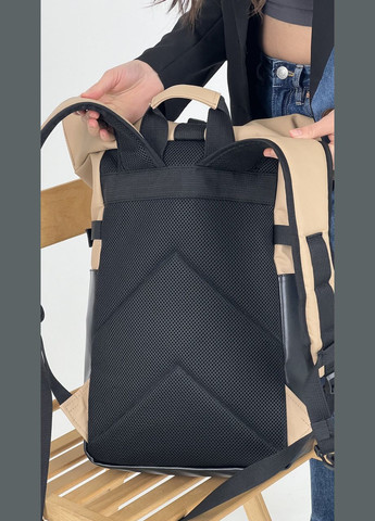 Жіночий рюкзак ролтоп для ноутбука Rolltop для подорожей рожевого кольору з екошкіри ToBeYou rolltopnew (280930869)