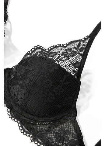 Чорний демісезонний комплект (бюстгальтер, трусики) Victoria's Secret