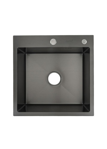 Кухонная мойка GS50506 накладная 500x500 мм, нержавеющая сталь, поверхность PVD GAPPO (275335469)