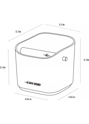 Нок бокс MHW-3Bomber Knock Box 1200 ml. Белый (R-GB5968W-VS) No Brand (303975348)