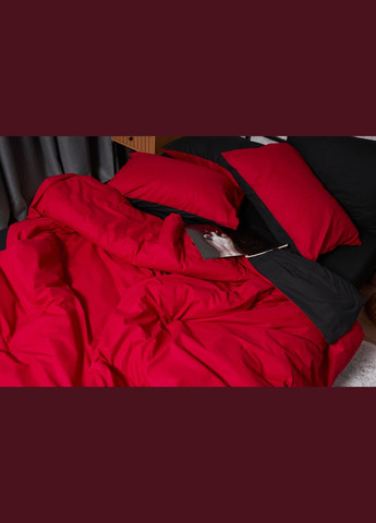 Комплект постельного белья Бязь Gold Люкс семейный 143х210х2 наволочки 2х50х70 (MS-820003176) Moon&Star Cherry Black (288043584)