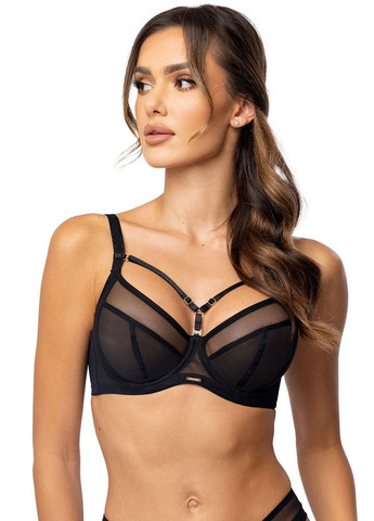 Чорний бюстгальтер жіночий (м'яка чашка на каркасах) 103-003 Orhideja