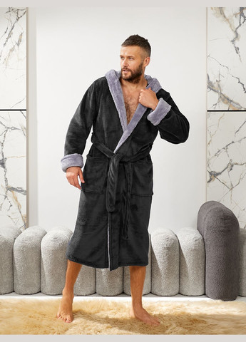 Чоловічий махровий халат з поясом та капюшоном Slazer. Tailer (302906671)