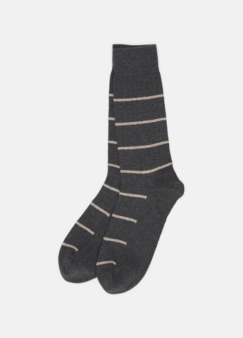 Сірі шкарпетки з бавовни Massimo Dutti однотонні (317843302)