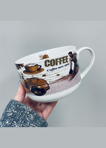 Чашка фарфоровая "Боулинг" 700 мл 12,2*9 см XXL 3188 S&T (315345965)