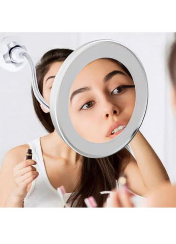 Гнучке дзеркало з LED підсвічуванням 10 кратним збільшенням обертанням на 360 градусів для макіяжу (480099-Prob) Unbranded (329360710)