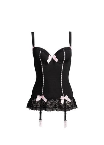 Чорний демісезонний корсет із чашкою чорний 267- Lovehoney