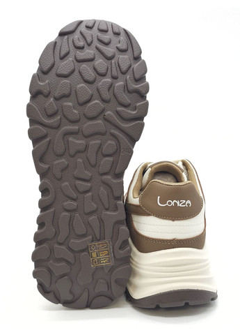 Бежевые всесезонные женские кроссовки бежевые кожаные l-17-23 см 36(р) Lonza