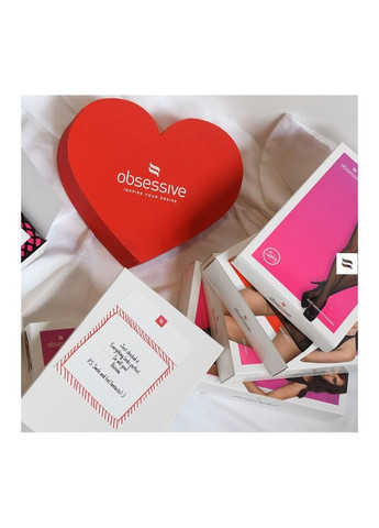 Бежевий демісезонний комплект nudelia бюстьє з трусиками, бежевий з чорним, s/m Obsessive