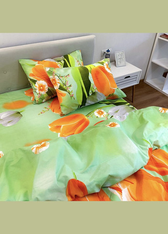 Постельное белье “ ”,Поликотон,Салатовый,Семейный, P-0119 Lelit (308071776)