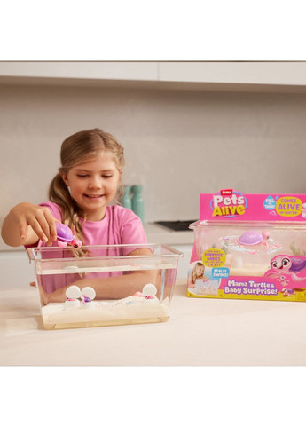 Інтерактивний ігровий набір Мама черепаха із сюрпризом 9560 "Mama & Baby Surprise" Pets & Robo Alive (363126118)