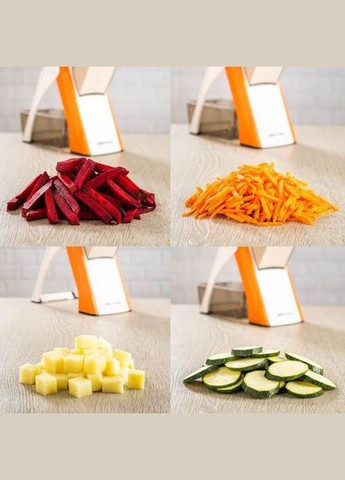 Овощерезка-мультислайсер для овощей и фруктов Spring Slicer 3 лезвия оранжевый (2104618551) Brava (332770451)