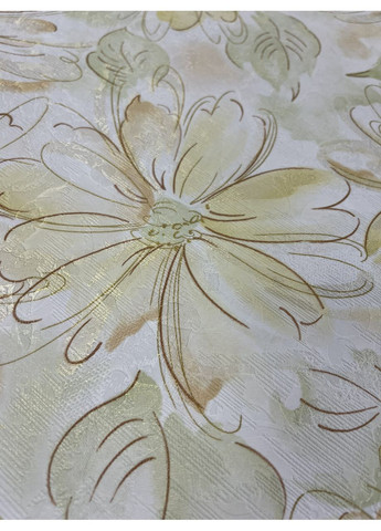 Метровые обои цветы для спальни, гостинной, кухни виниловые на флизелиновой основе 320-05, 10м Слов'янські шпалери (372843979)