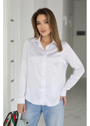 Жіноча шовкова сорочка класична Fashion Girl (385556217)