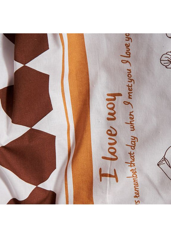 Комплект постільної білизни Бязь Gold Люкс Сімейні 143х210х2 наволочки 2х40х60 (MS-820009405) Moon&Star Heart Patch (356116729)