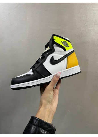 КРОСІВКИ ЖІНОЧІ NIKE AIR JORDAN 1 HIGH OG VOLT GOLD НАЙК АІР ДЖОРДАН No Brand білі демісезони (367177697)