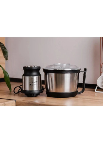 Чопер измельчитель с чашей 3 литра 4 лезвия нержавеющая сталь овощерезка SK-7027 Sokany (370800474)