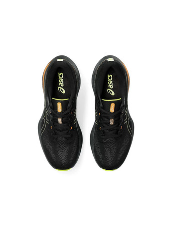 Цветные демисезонные мужские кроссовки для бега gel-cumulus 25 gtx черный. зеленый. оранжевый Asics