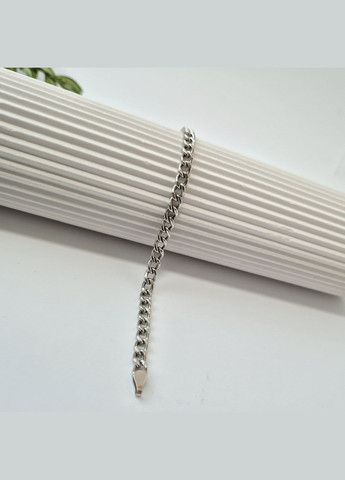 Срібний браслет Панцир 21см срібло 925 проби Родоване 804р11/21 4.20г Nobrand (363969356)