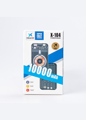 Повербанк с беспроводной зарядкой 10000mah 3 шнура в комплекте Smartx (315636559)
