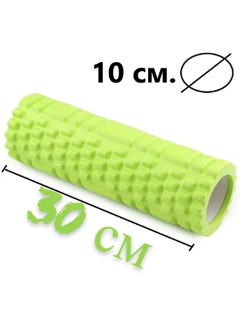 Масажний ролик (роллер) 4342 Massage Roller Зелений (30x10см.) PowerPlay (389400887)