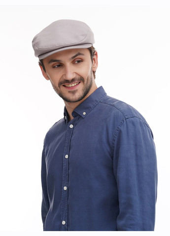 Чоловіча котонова кепка "Реглан" світло-сірого кольору VECONS "Реглан" з плавними лініями (304273716)