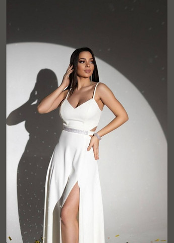 Белое кэжуал платье WINN однотонное
