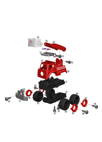 Конструктор - Пожарный кран цвет разноцветный CB-00281571 DIY SPATIAL CREATIVITY (340052610)