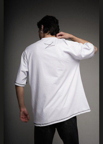 Белая стильная оверсайз футболка💥 Luna