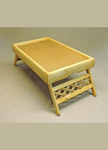 Столик-піднос для сніданку з дерева Юта каррі (СТП-001303) No Brand (327866986)