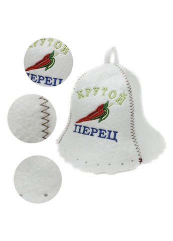 Шапка для лазні та сауни з поліестеру крутой перец No Brand (371276205)
