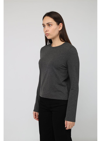 Футболка з довгим рукавом жіноча колір темно-сірий CB-00283884 Yuki - (369447235)