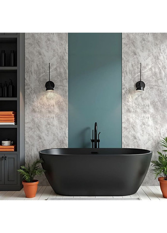 Самоклеюча стінова PET плитка у рулоні 600х3000х2мм Сірий матовий мрамур StickerWall-SW-00003240 Sticker Wall (370563871)