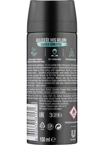 Дезодорант "Аполло" для чоловіків Apollo Deodorant Body Spray 48H Fresh 150ml (115459-34441) Axe (368608921)