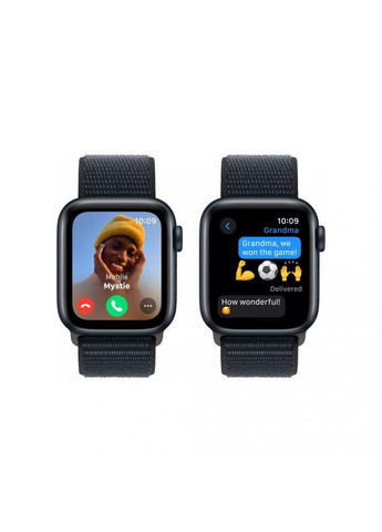 Смарт-годинник GPS 40mm Midnight Aluminium Case with Midnight Sport Loop (MRE03) Apple Watch SE 2 (314976246)