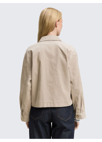 Бежевый женский жакет Tom Tailor однотонный - демисезонный