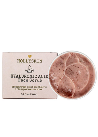 Скраб для лица Hyaluronic Acid Face Scrub с гиалуроновой кислотой 100 мл 0207h Hollyskin (336961475)